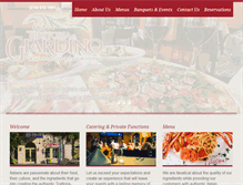 Tablet Screenshot of giardinoitalian.com